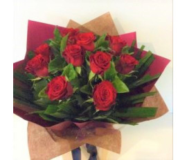 FR003(10 big roses bouquet)free chocolate 